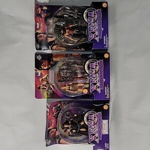 Toy Biz, Xena Warrior Huntress, Gabrielle Orphan of War, & Harem Xena w/ Pillar